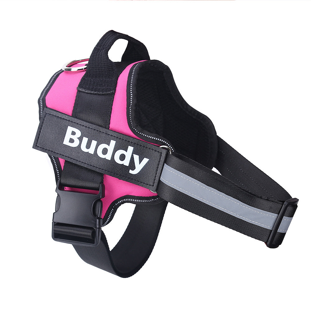 Custom Name Dog Harness – Adjustable, Reflective & No-Pull for Safer Walks - Doggy Dreamland