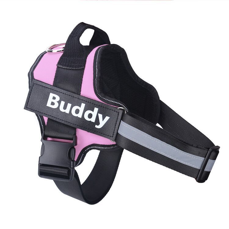 Custom Name Dog Harness – Adjustable, Reflective & No-Pull for Safer Walks - Doggy Dreamland