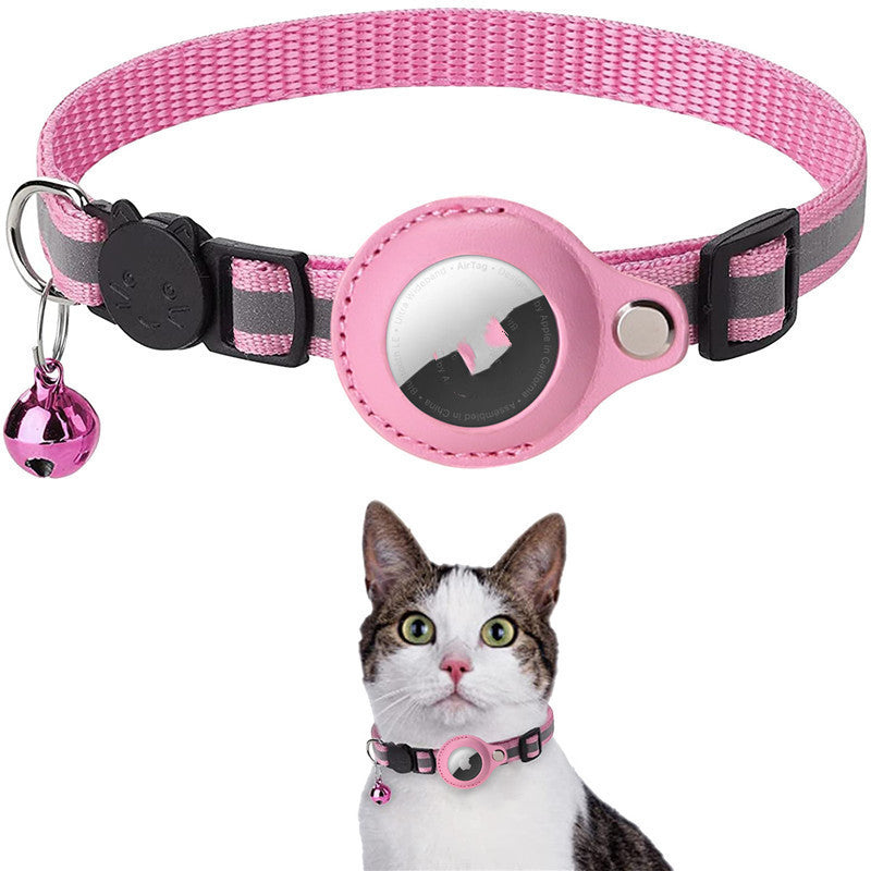 Reflective Nylon Collar with AirTag Holder – Ideal for Active Pets - Doggy Dreamland