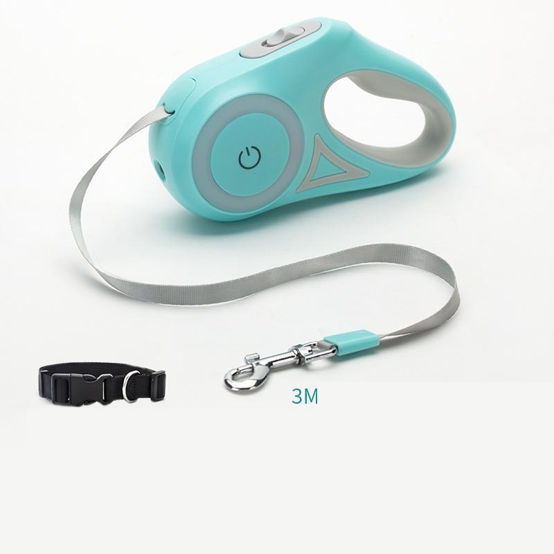 LED Spotlight Dog Leash and Collar – Smart, Retractable & Night Safe - Doggy Dreamland