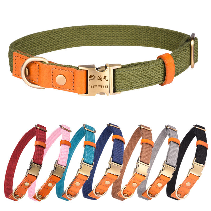 Leather Pet Collar – Comfortable & Durable Design - Doggy Dreamland