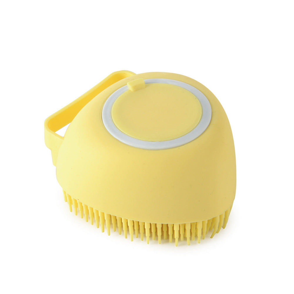 Silicone Dog & Cat Bath Brush – Grooming Gloves with Shampoo Dispenser for Easy Cleaning - Doggy Dreamland