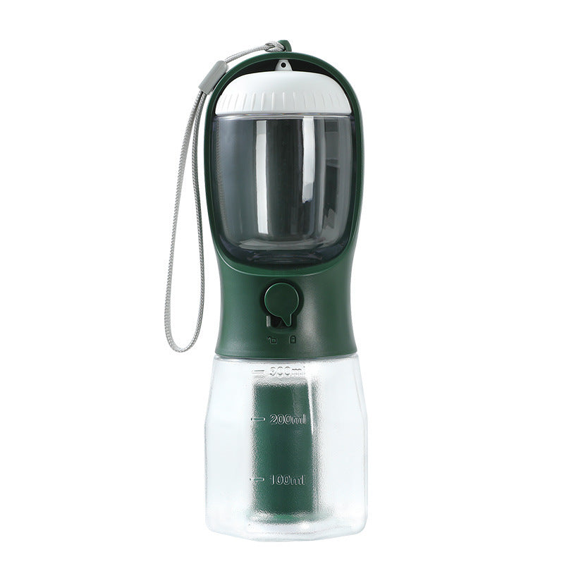 3-in-1 Portable Dog Water Bottle – Water, Snack & Waste Bag Holder in One Smart Design - Doggy Dreamland