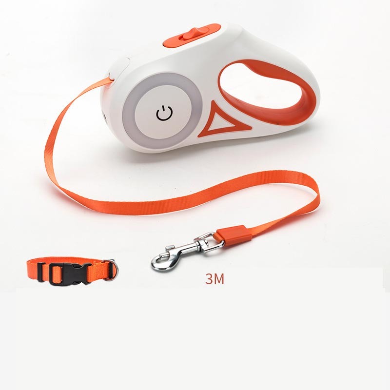 LED Spotlight Dog Leash and Collar – Smart, Retractable & Night Safe - Doggy Dreamland