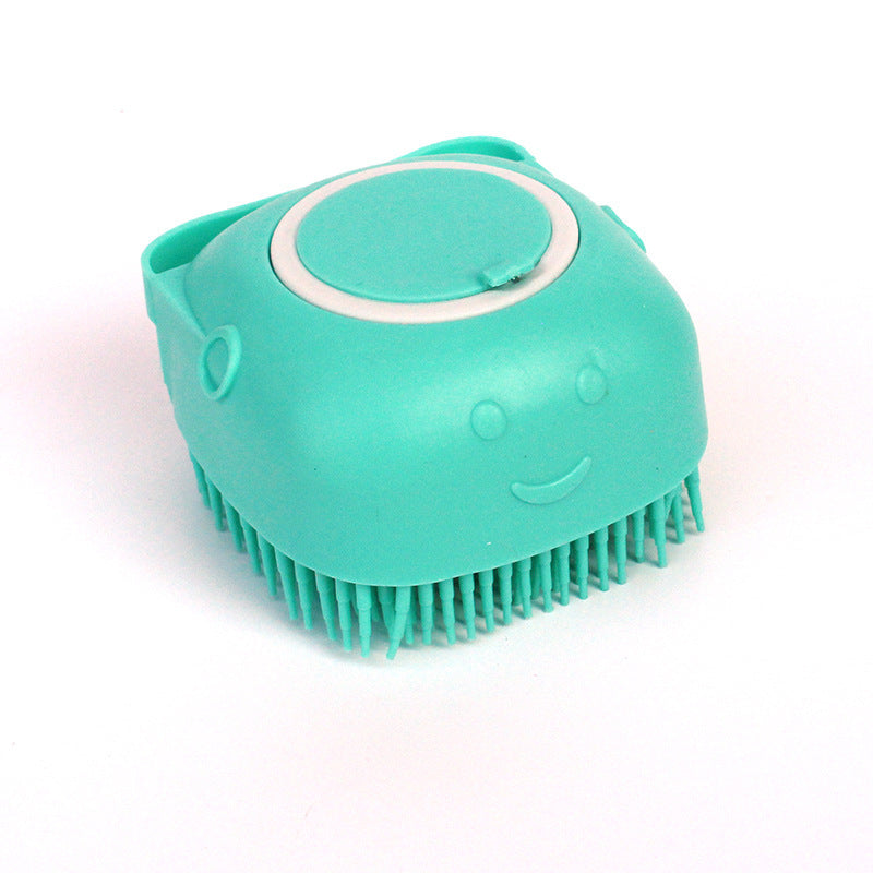 Silicone Dog & Cat Bath Brush – Grooming Gloves with Shampoo Dispenser for Easy Cleaning - Doggy Dreamland