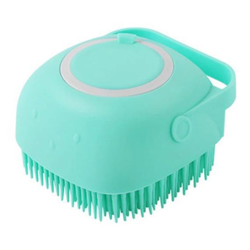 Silicone Dog & Cat Bath Brush – Grooming Gloves with Shampoo Dispenser for Easy Cleaning - Doggy Dreamland