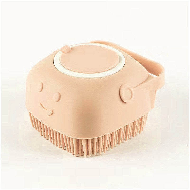 Silicone Dog & Cat Bath Brush – Grooming Gloves with Shampoo Dispenser for Easy Cleaning - Doggy Dreamland