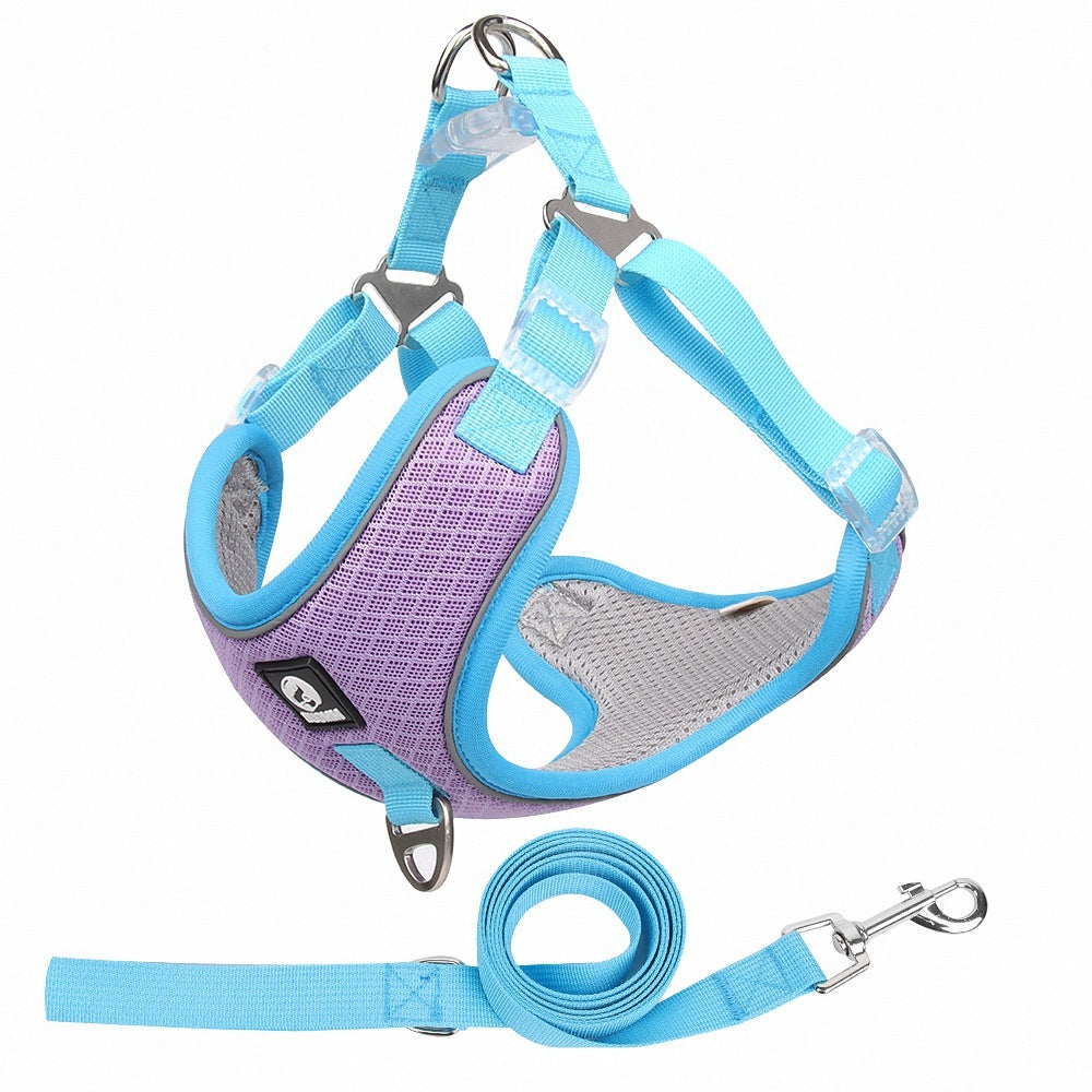 Breathable Reflective Harness & Leash Set for Dogs & Cats - Doggy Dreamland