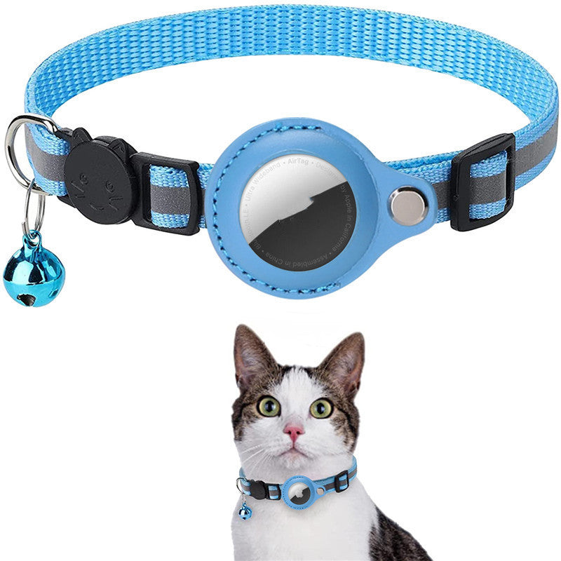 Reflective Nylon Collar with AirTag Holder – Ideal for Active Pets - Doggy Dreamland