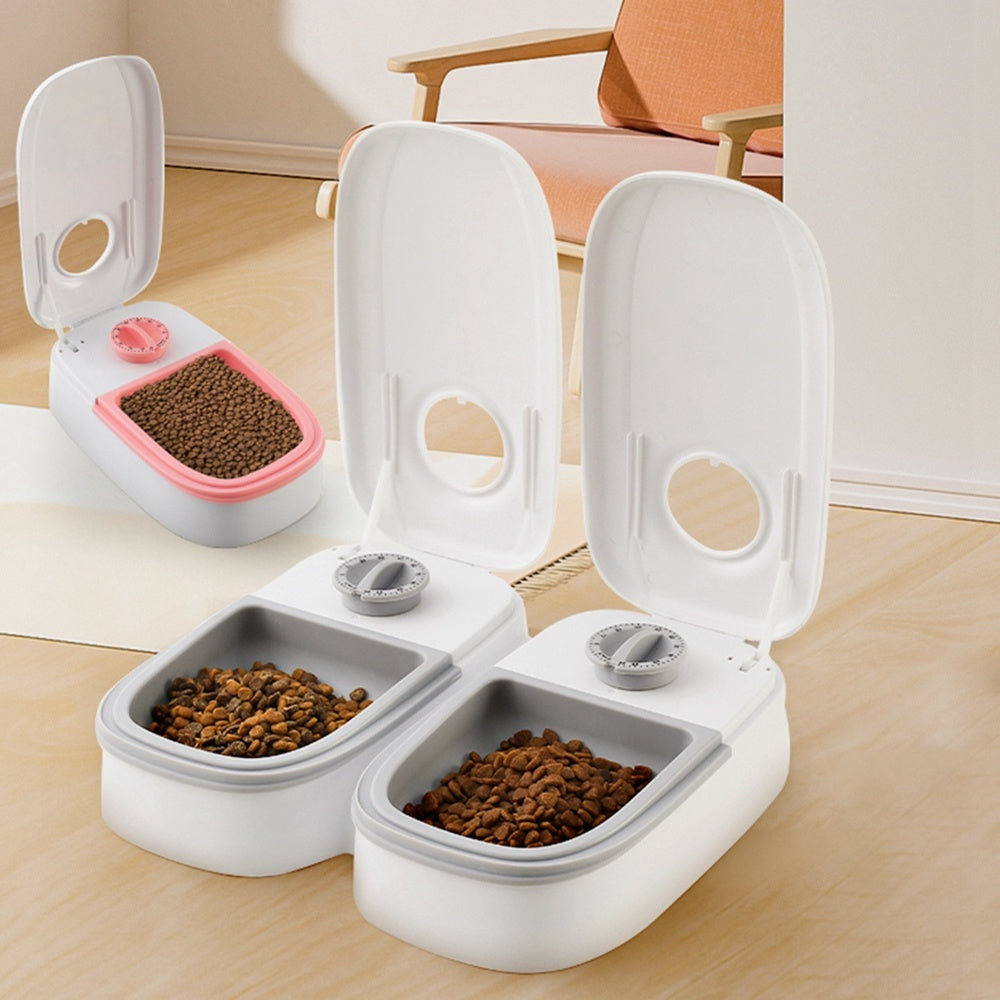 Smart Automatic Pet Feeder with Timer – Stainless Steel Bowl Food Dispenser for Cats and Dogs - Doggy Dreamland