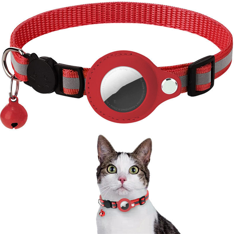 Reflective Nylon Collar with AirTag Holder – Ideal for Active Pets - Doggy Dreamland