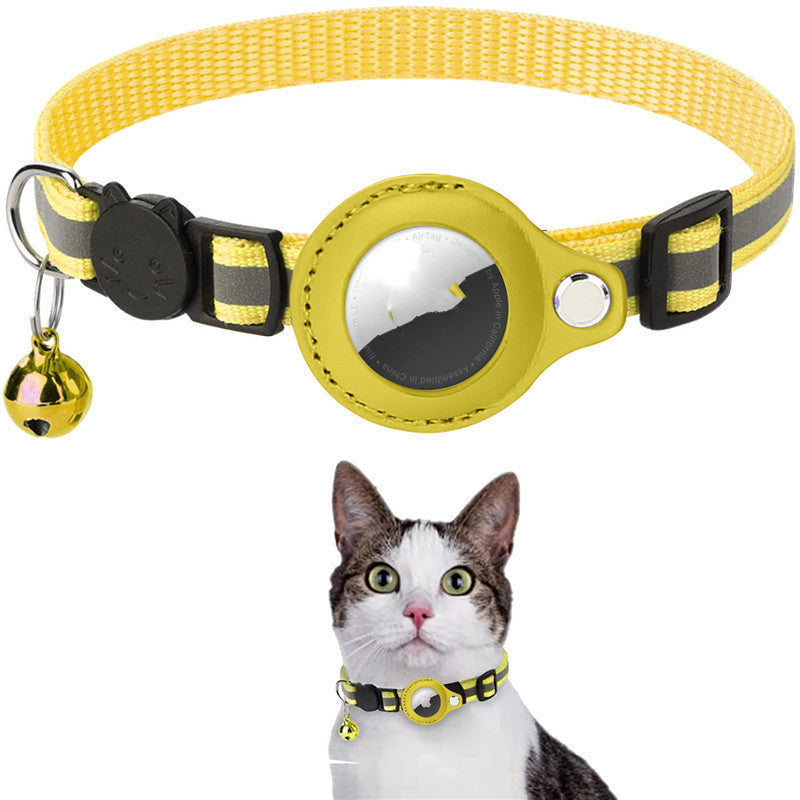Reflective Nylon Collar with AirTag Holder – Ideal for Active Pets - Doggy Dreamland