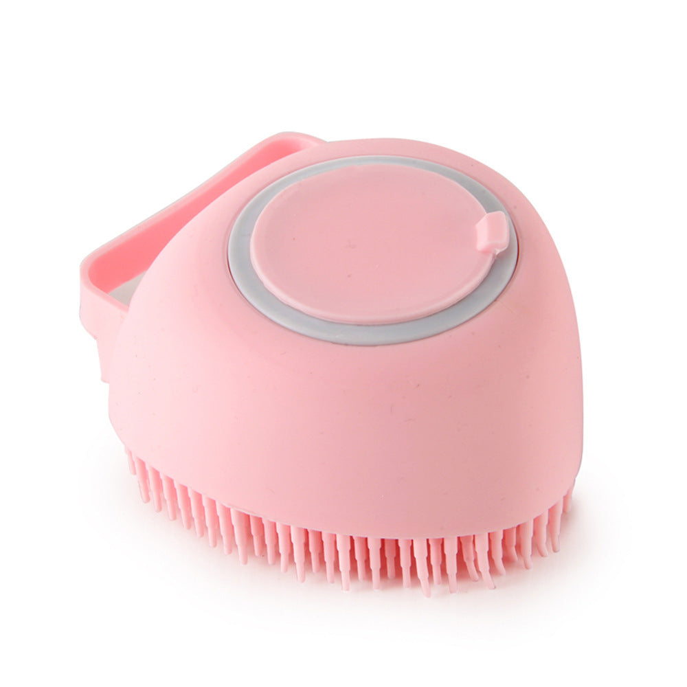 Silicone Dog & Cat Bath Brush – Grooming Gloves with Shampoo Dispenser for Easy Cleaning - Doggy Dreamland