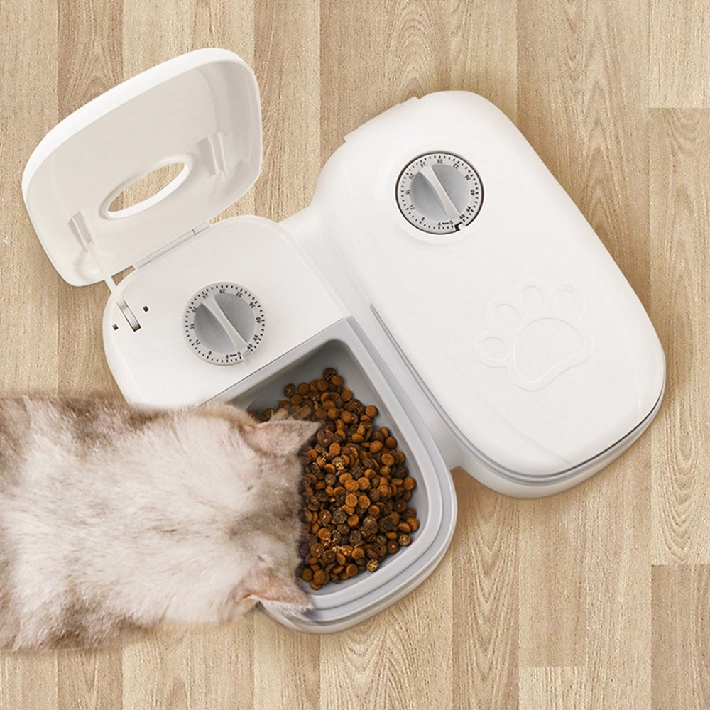 Smart Automatic Pet Feeder with Timer – Stainless Steel Bowl Food Dispenser for Cats and Dogs - Doggy Dreamland