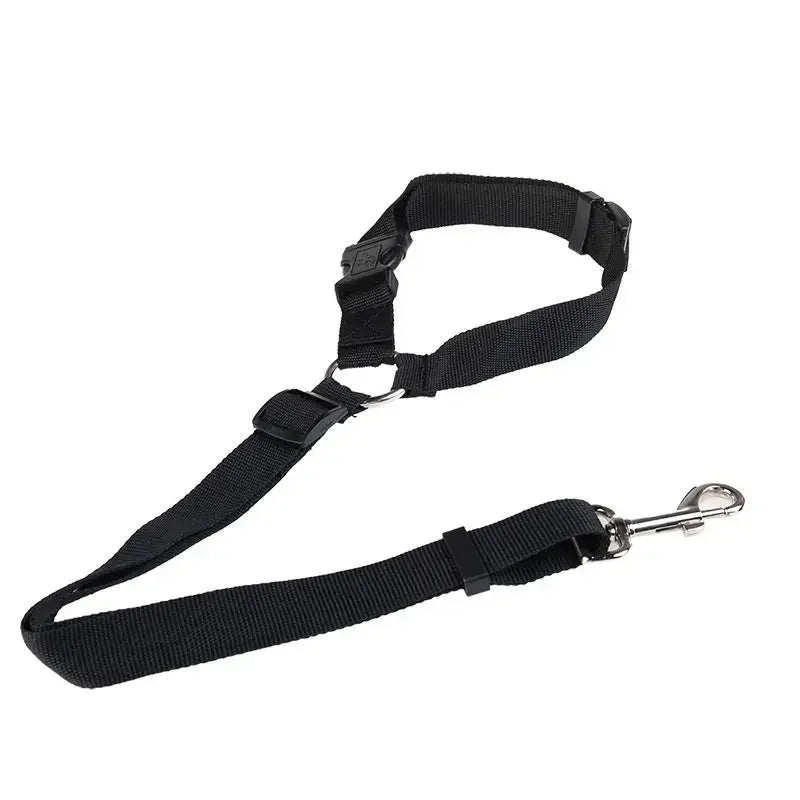 Dog Leash Seat Belt Strap for Safe Travel with Traction Collar Harness