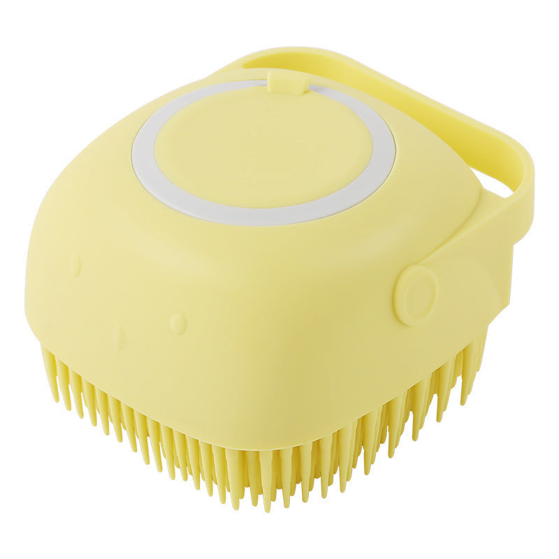 Silicone Dog & Cat Bath Brush – Grooming Gloves with Shampoo Dispenser for Easy Cleaning - Doggy Dreamland