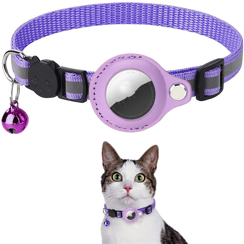 Reflective Nylon Collar with AirTag Holder – Ideal for Active Pets - Doggy Dreamland